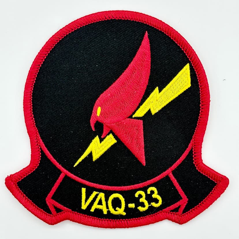 VAQ-33 Firebirds Squadron Patch – 4" Embroidered, Sew-On