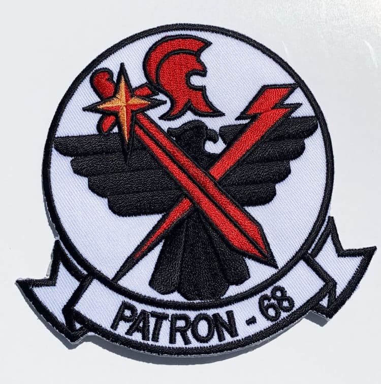 VP-68 Blackhawks Squadron Patch – Plastic Backing