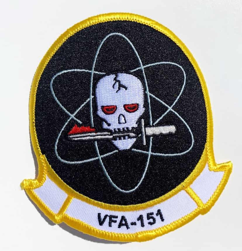 VFA-151 Vigilantes Squadron Patch – Plastic Backing