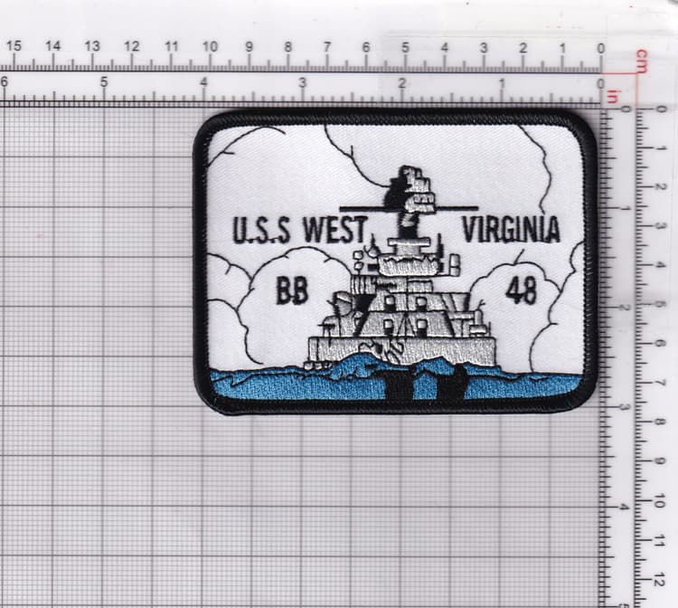 USS West Virginia BB-48 Patch