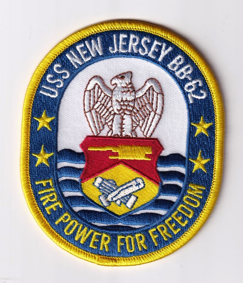 USS New Jersey BB-62 Patch