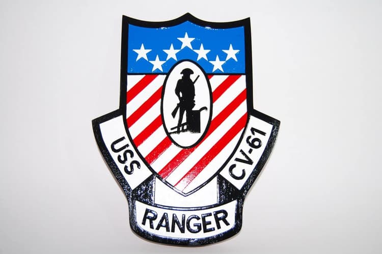 USS Ranger CV-61 Plaque