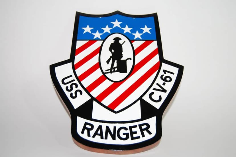 USS Ranger CV-61 Plaque