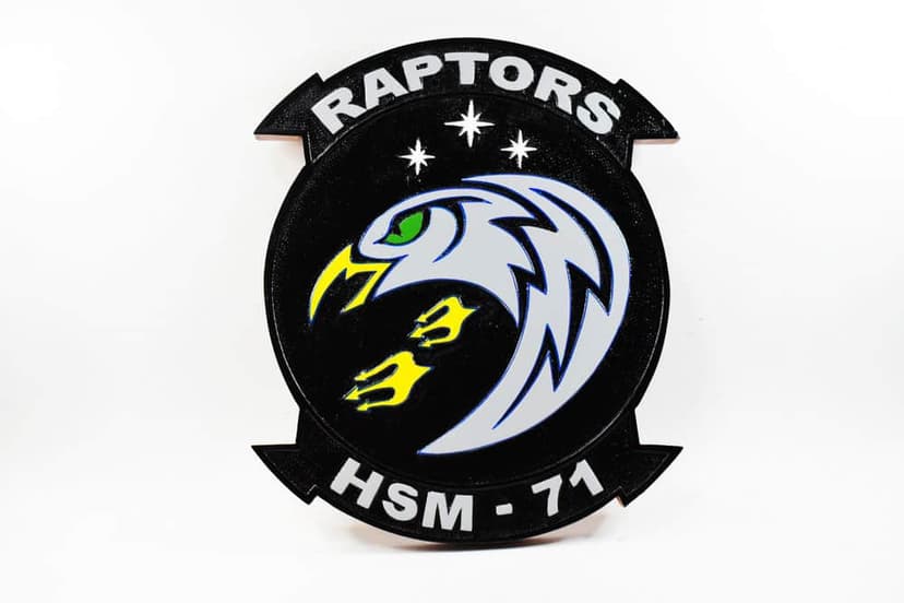 HSM-71 Raptors Plaque