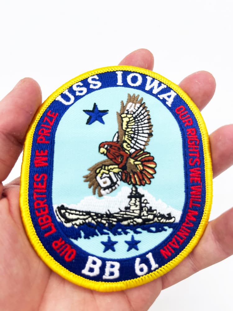 USS Iowa, BB-61, Iowa Class, Battleship Patch,