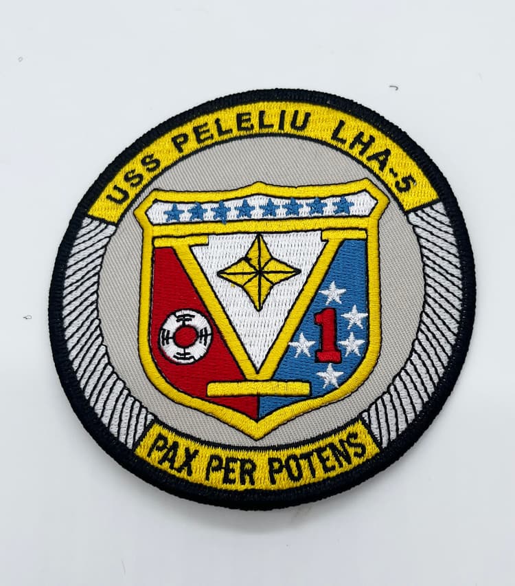 USS Peleliu LHA-5 Patch – Plastic Backing