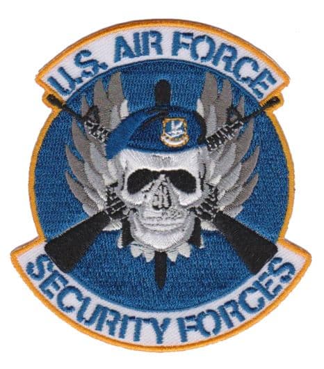 USAF Security Forces Patch – Plastic Backing