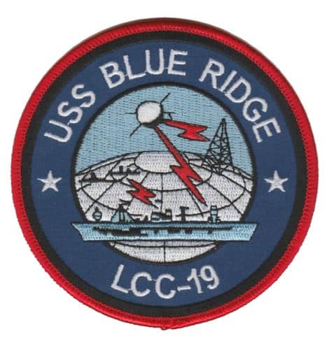 USS Blue Ridge (LCC-19) Patch – Plastic Backing
