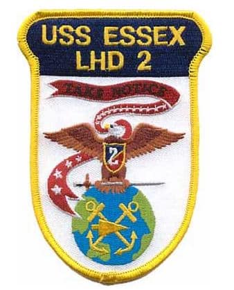 USS Essex LHD-2 Patch – Plastic Backing