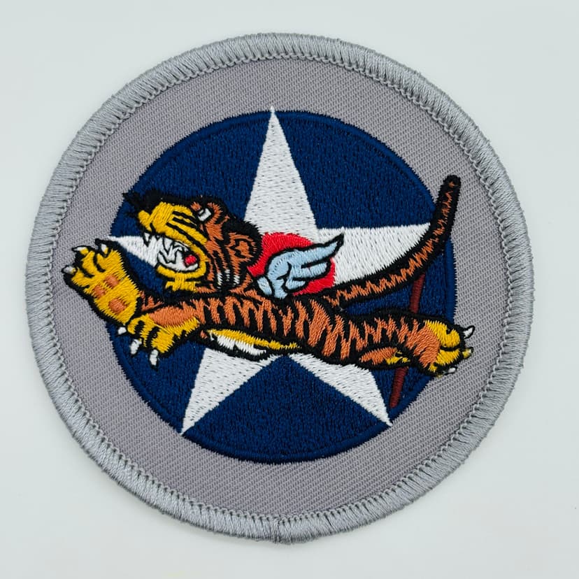 US Army Air Corps Flying Tigers Patch – Embroidered WW2 Insignia, Sew-On
