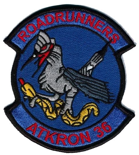 VA-36 Roadrunners Squadron Patch – Plastic Backing