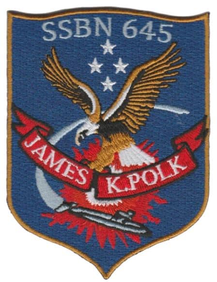 USS James K Polk SSBN-645 – Plastic Backing