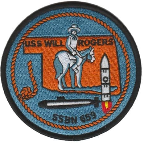 USS Will Rogers SSBN-659 – Plastic Backing