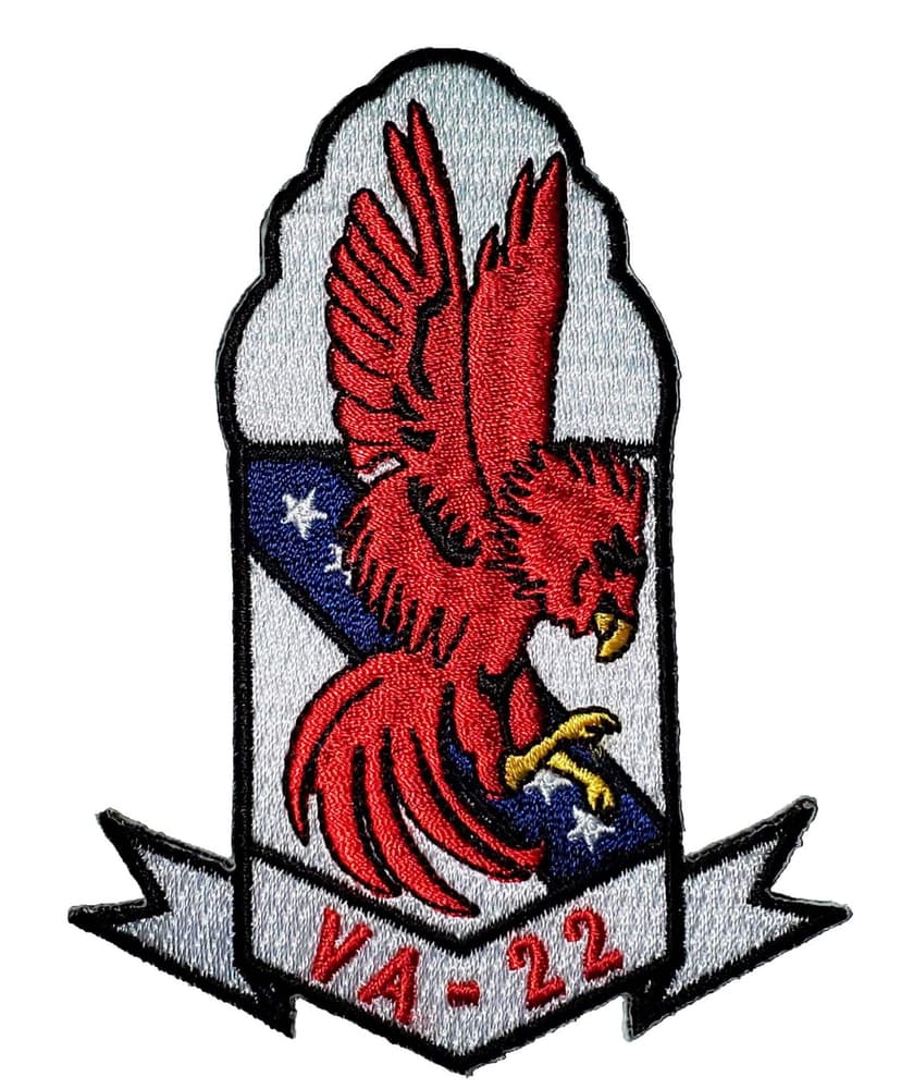 VA-22 Fighting Redcocks Squadron Patch - Sew On