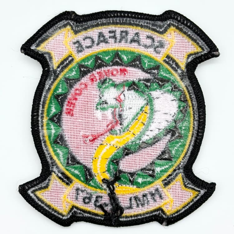 HMLA-367 Scarface Hover Cover Patch – Embroidered, Sew-On / Iron-On