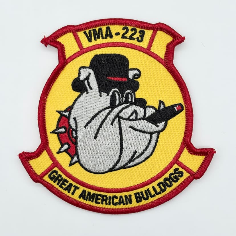 VMA-223 Great American Bulldogs Patch – Embroidered, Sew On