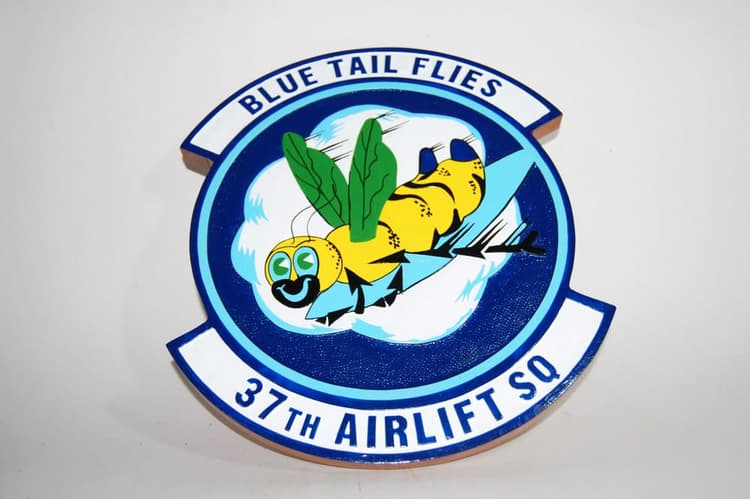 37th Airlift Squadron Plaque