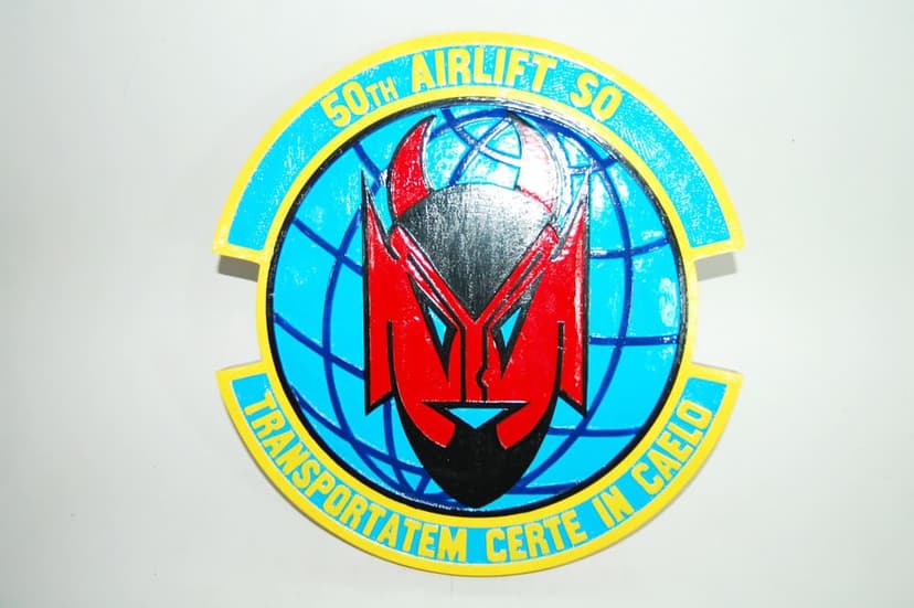 50th Airlift Squadron Plaque