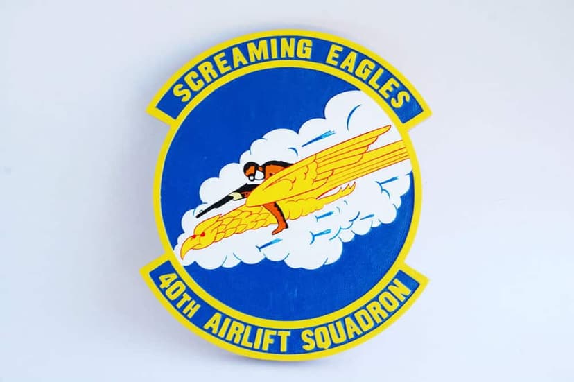 40th Airlift Squadron Plaque
