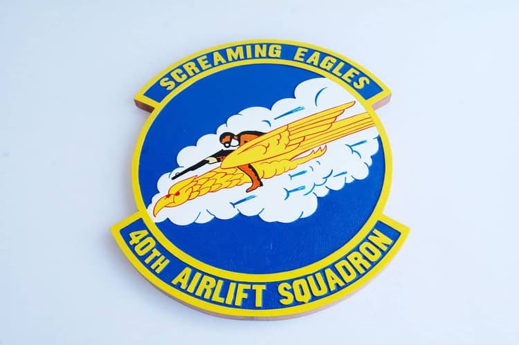 40th Airlift Squadron Plaque