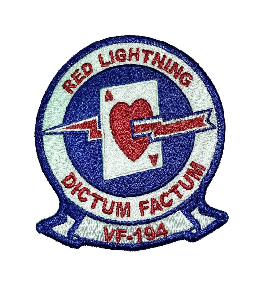 VF-194 Red Lightenings Squadron Patch – Sew on