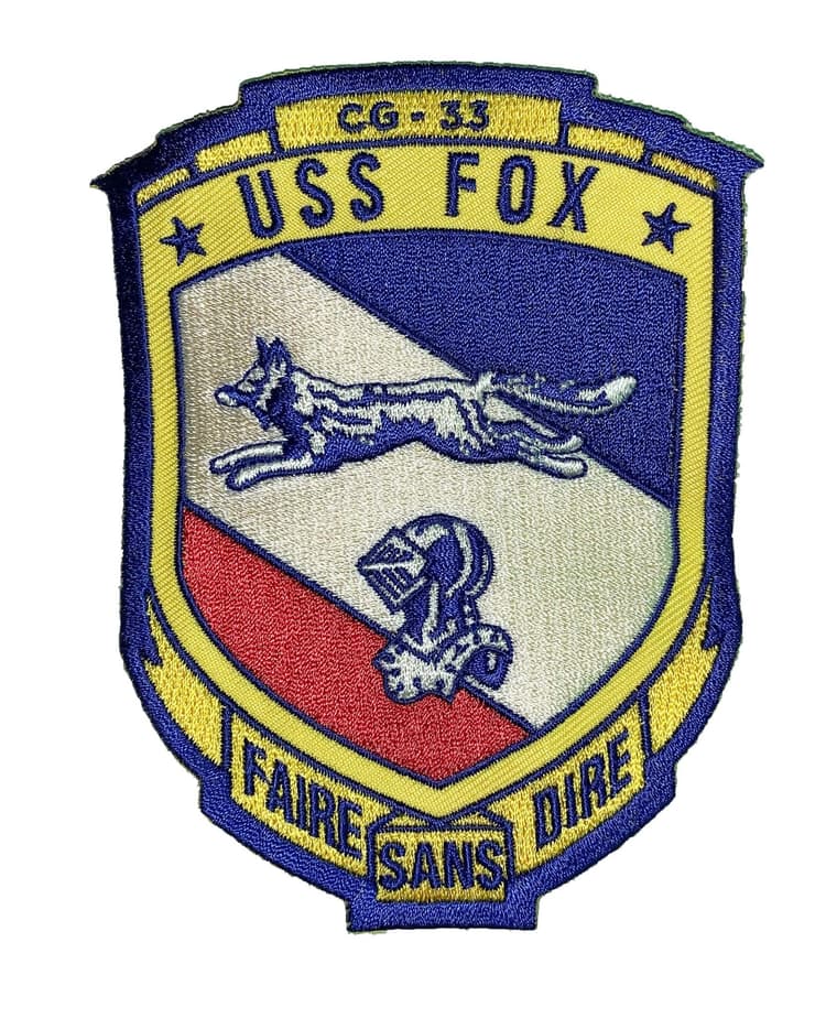 USS FOX CG-33 Patch – Sew On