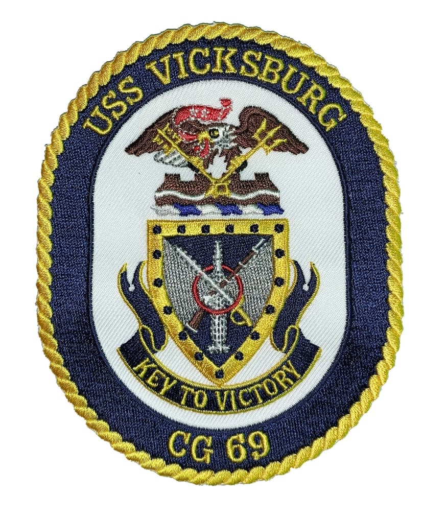 USS VICKSBURG CG-69 Patch – Sew On