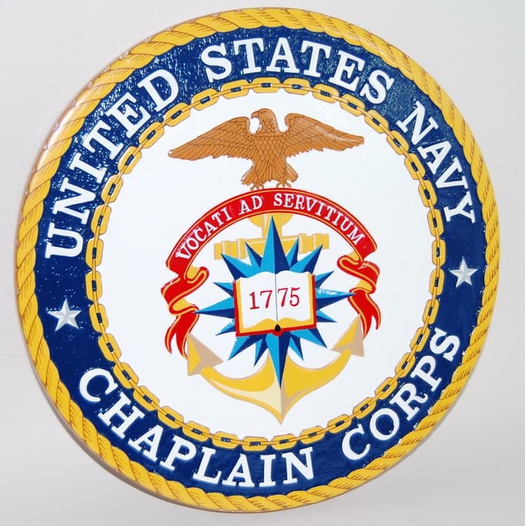 US Navy Chaplain Corps Plaque