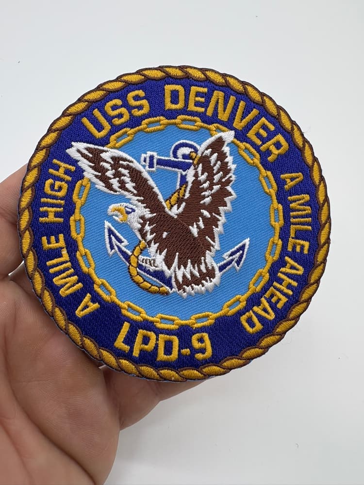 USS DENVER LPD-9 Patch – Iron On/Sew On