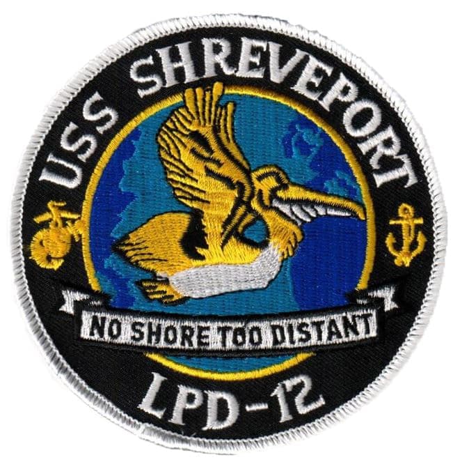 USS SHREVEPORT LPD-12 Patch – Sew On