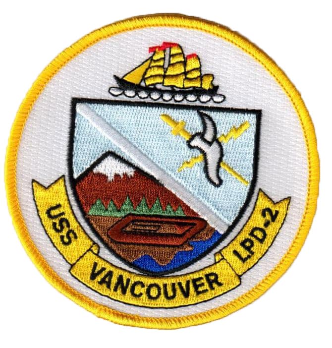 USS VANCOUVER LPD-2 Patch – Sew On