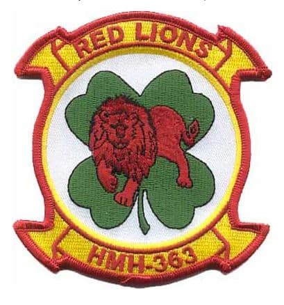 HMH-363 Red Lions Squadron Patch –Sew On