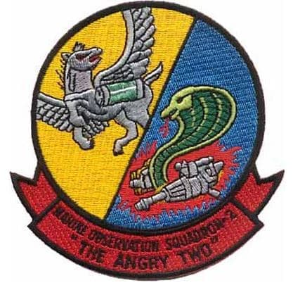 VMO-2 "The Angry Two" Squadron Patch –Sew On