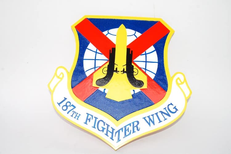 187th Fighter Wing Plaque