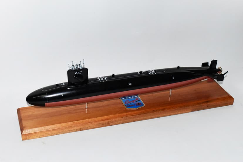 USS Bergall SSN-667 Submarine Model