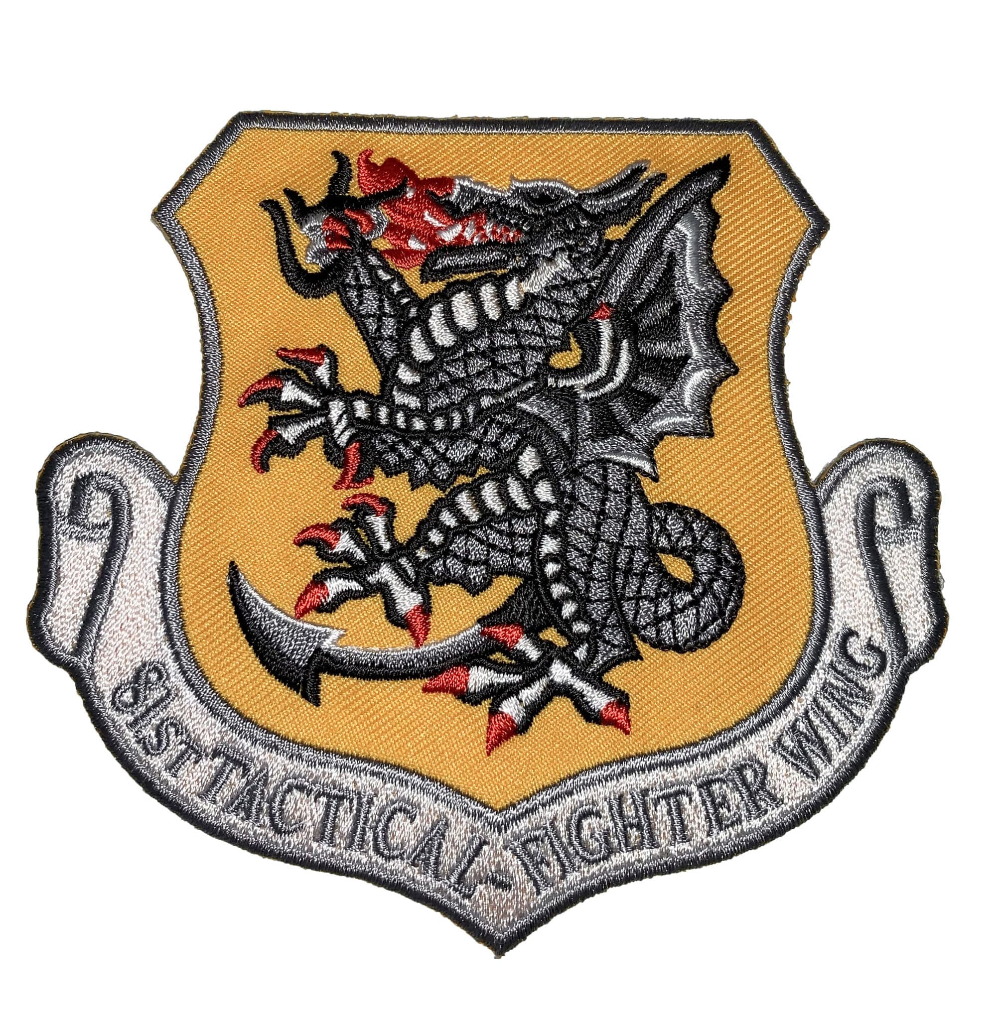 81st Tactical Fighter Wing Patch  Sew On, Plastic Backing, 4" - Squadron  Nostalgia