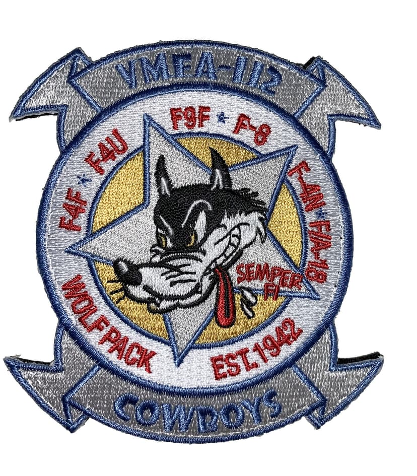 4 inch VMFA-112 Cowboys 2019 Squadron Patch – Sew On