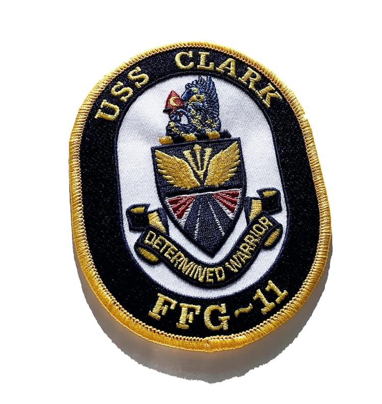 USS Clark FFG-11 Patch - Sew On