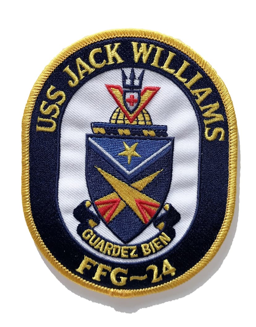 4 inch patch of the USS Jack Williams FFG-24