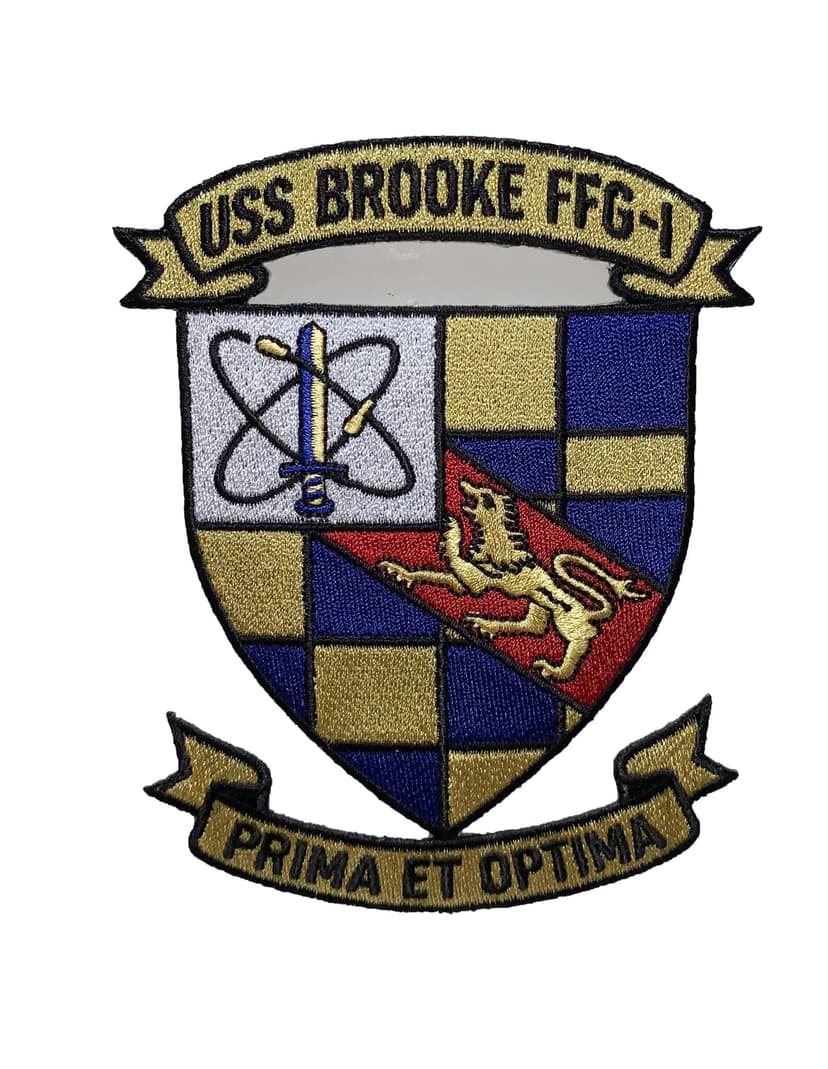 USS BROOKE FFG-1 Patch – Sew On
