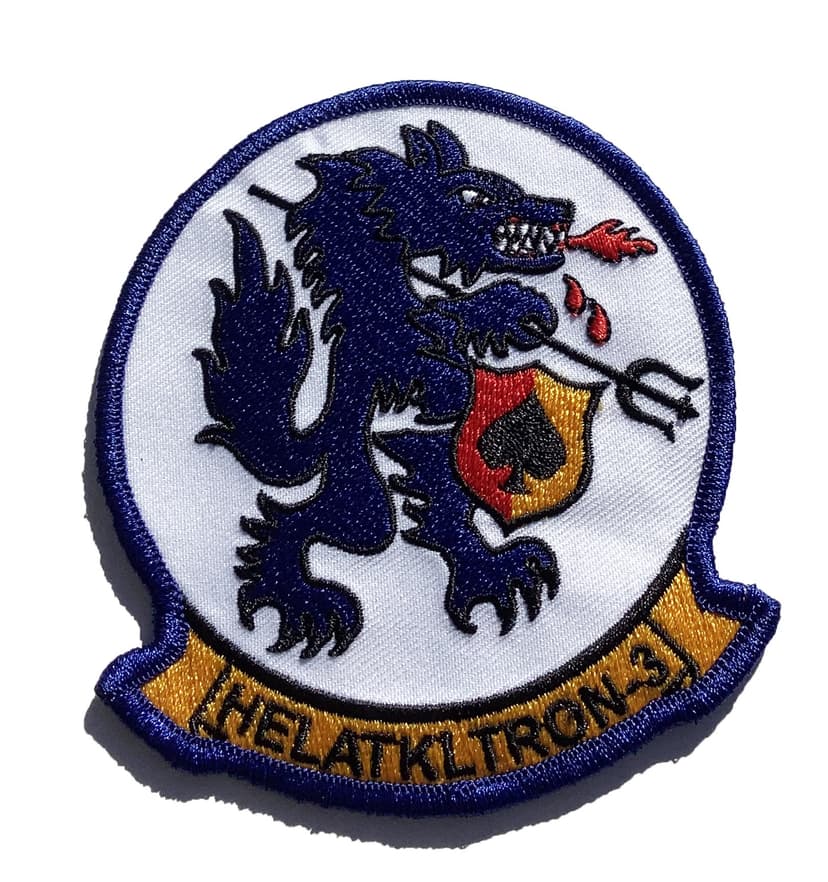 HAL-3 Seawolves Patch – Hook and Loop, 4"