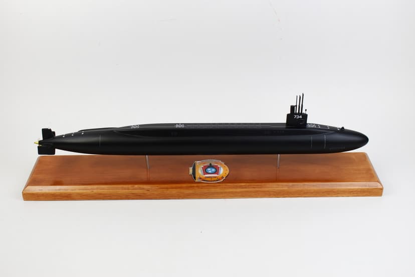 USS Tennessee SSBN-734 Submarine Model (Black Hull)
