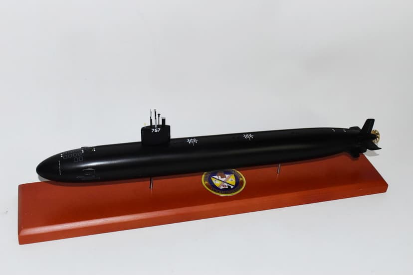 USS Alexandria SSN-757 (Black Hull) Submarine Model