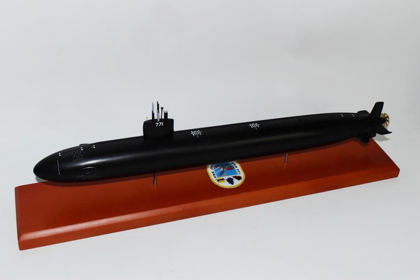 USS Columbia SSN-771 (Black Hull) Submarine Model