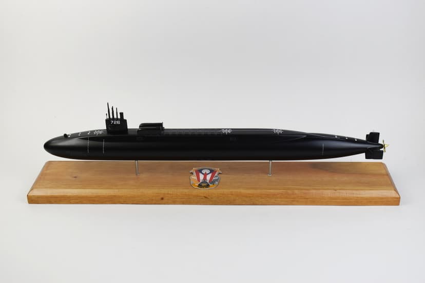 SSGN-726 USS Ohio Submarine Model (Black Hull)