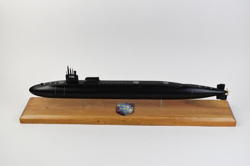 SSGN-728 USS Florida Submarine Model (Black Hull)