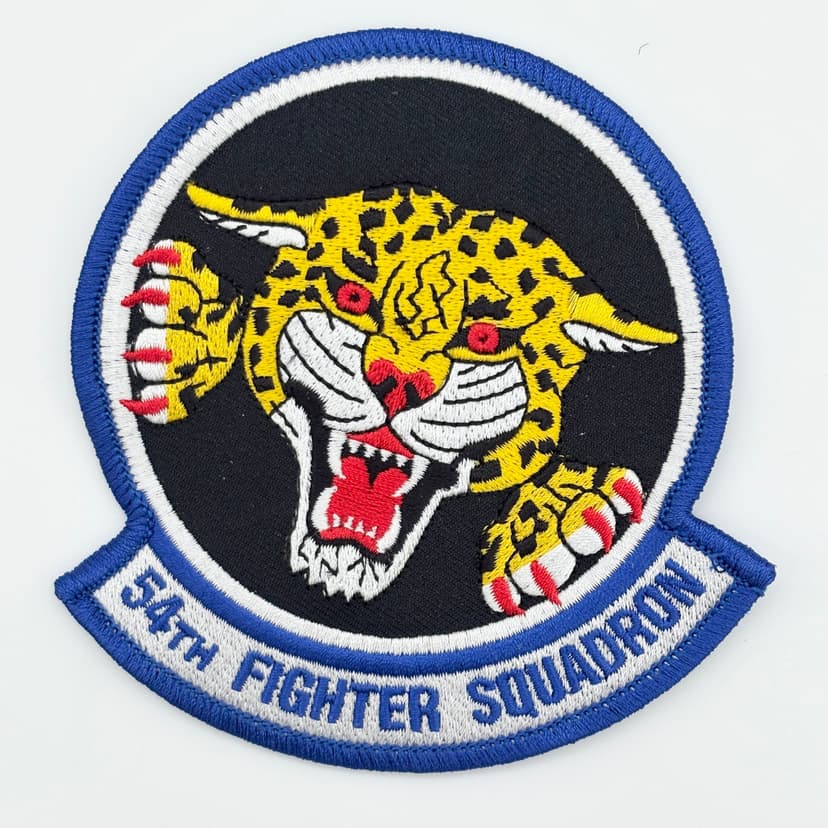 54th Fighter Squadron Patch – Embroidered Insignia, Iron-On