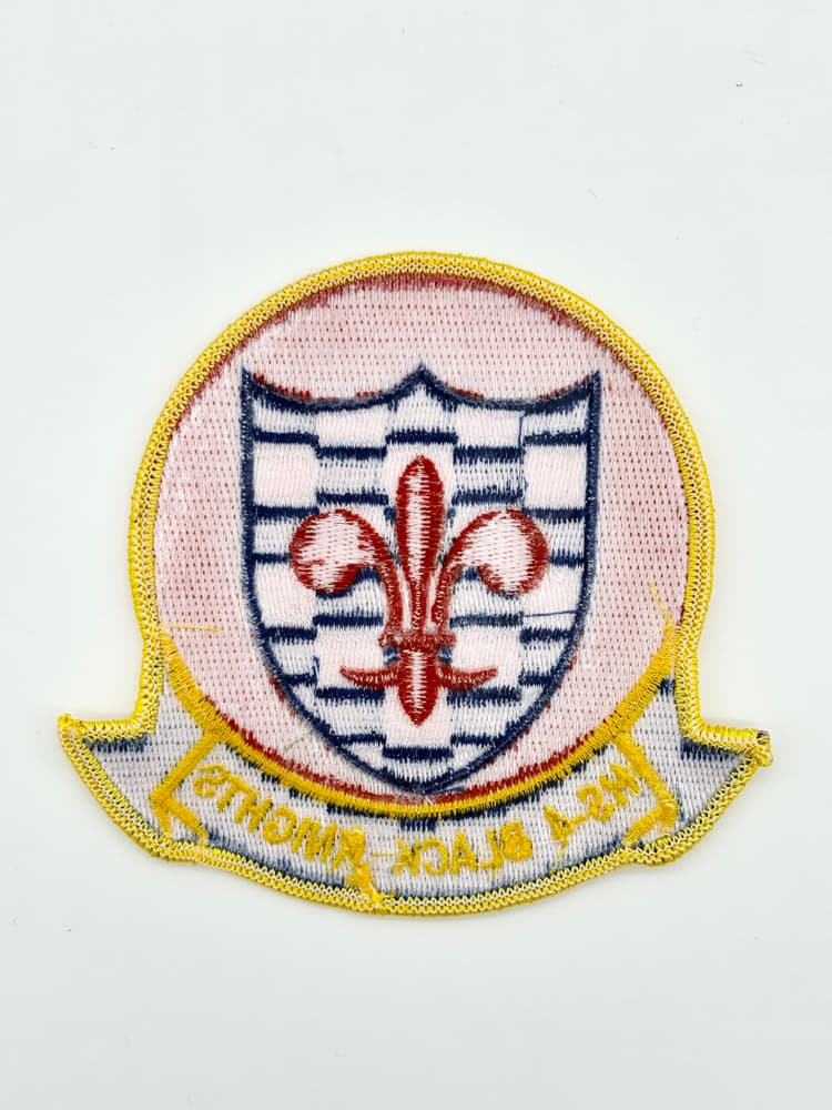 HS-4 Black Knights Squadron Patch – Embroidered Insignia, Iron-On