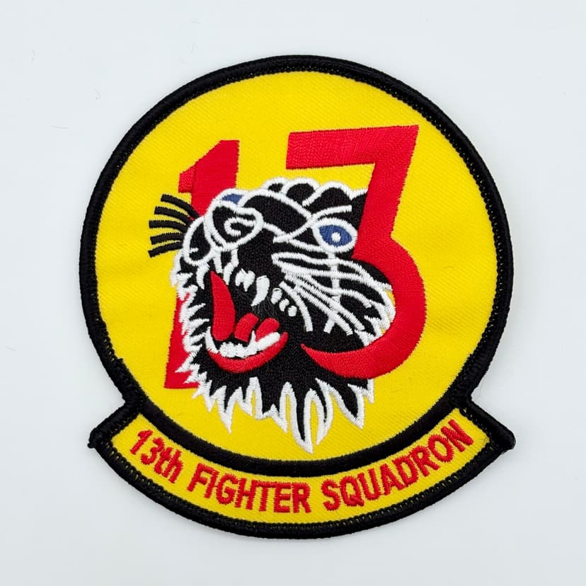 13th Fighter Squadron Patch – Embroidered Insignia, Iron-On