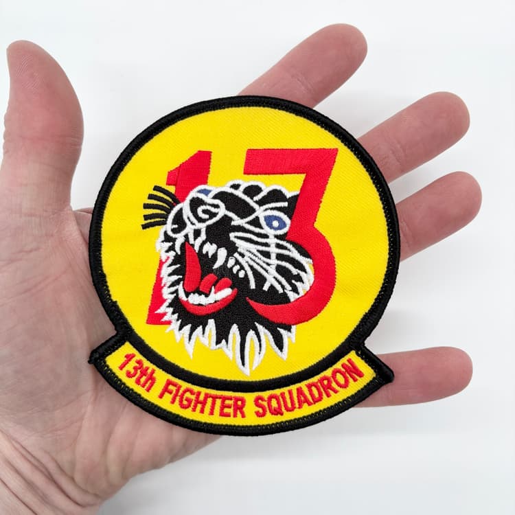 13th Fighter Squadron Patch – Embroidered Insignia, Iron-On